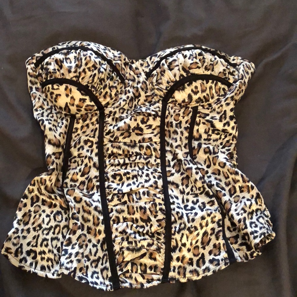 Brand new leopard corset!